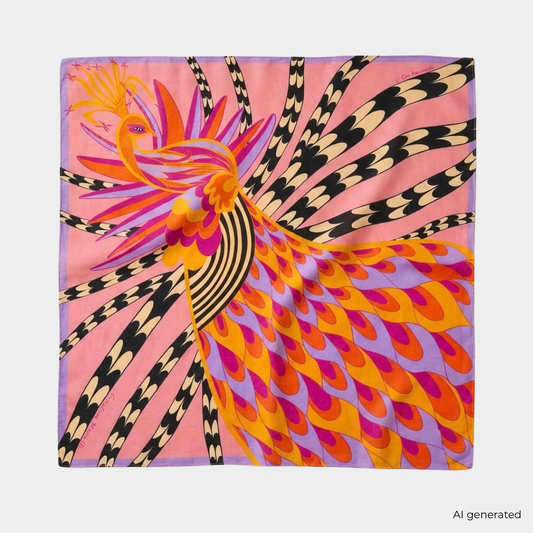 Carré Enchanteur 70 - Rose Poudre